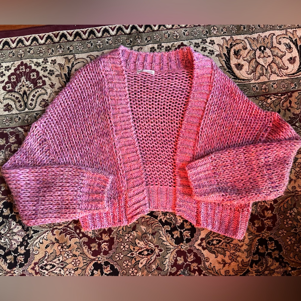 Colorful pink sweater Pull&Bear size M